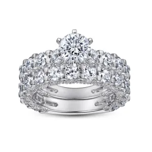 1 Carat Round Engagement Ring & Wedding Band Set