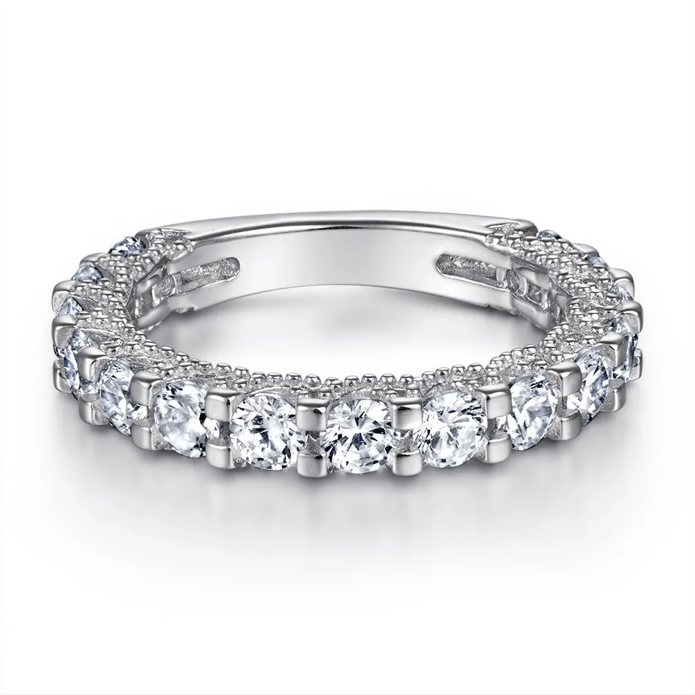 1 Carat Round Engagement Ring & Wedding Band Set