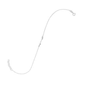 11"   1" Sideways Arrow Anklet
