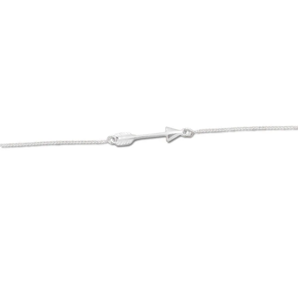 11"   1" Sideways Arrow Anklet