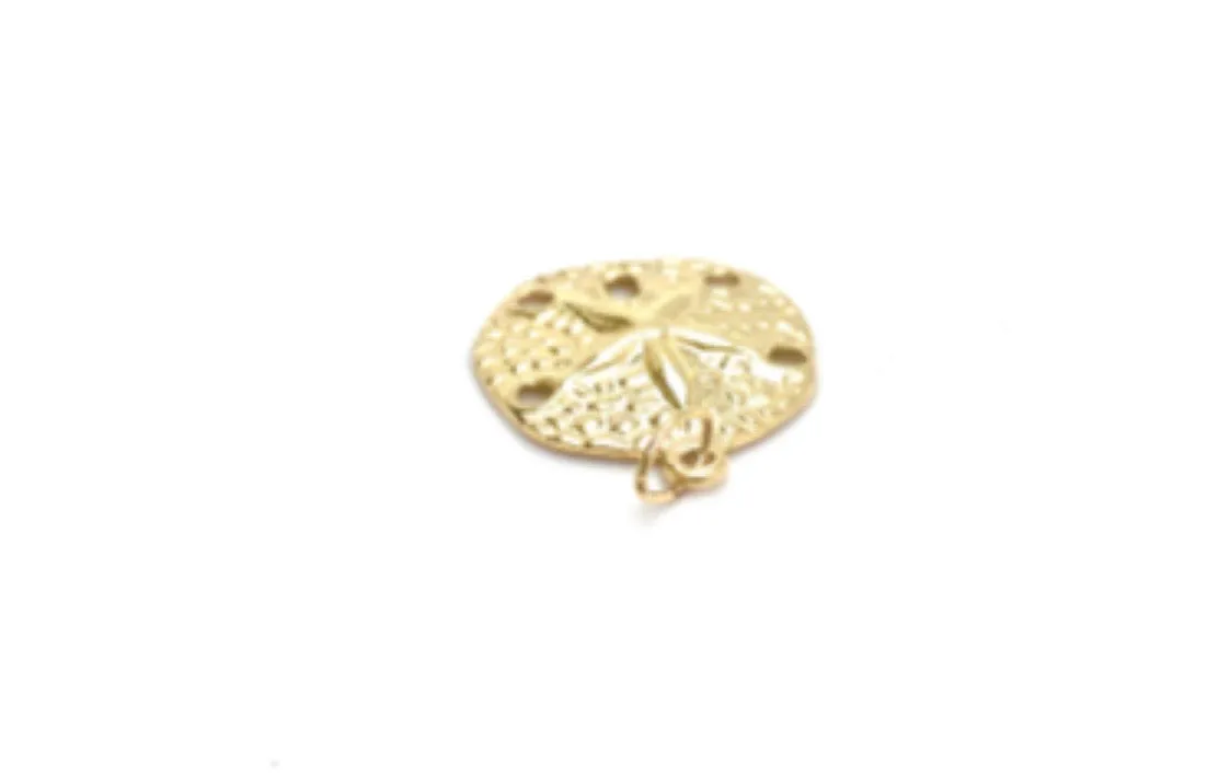 14KGF Circle Flower Pendant 743-C