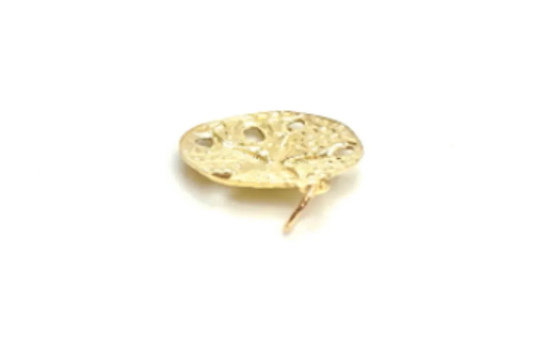 14KGF Circle Flower Pendant 743-C