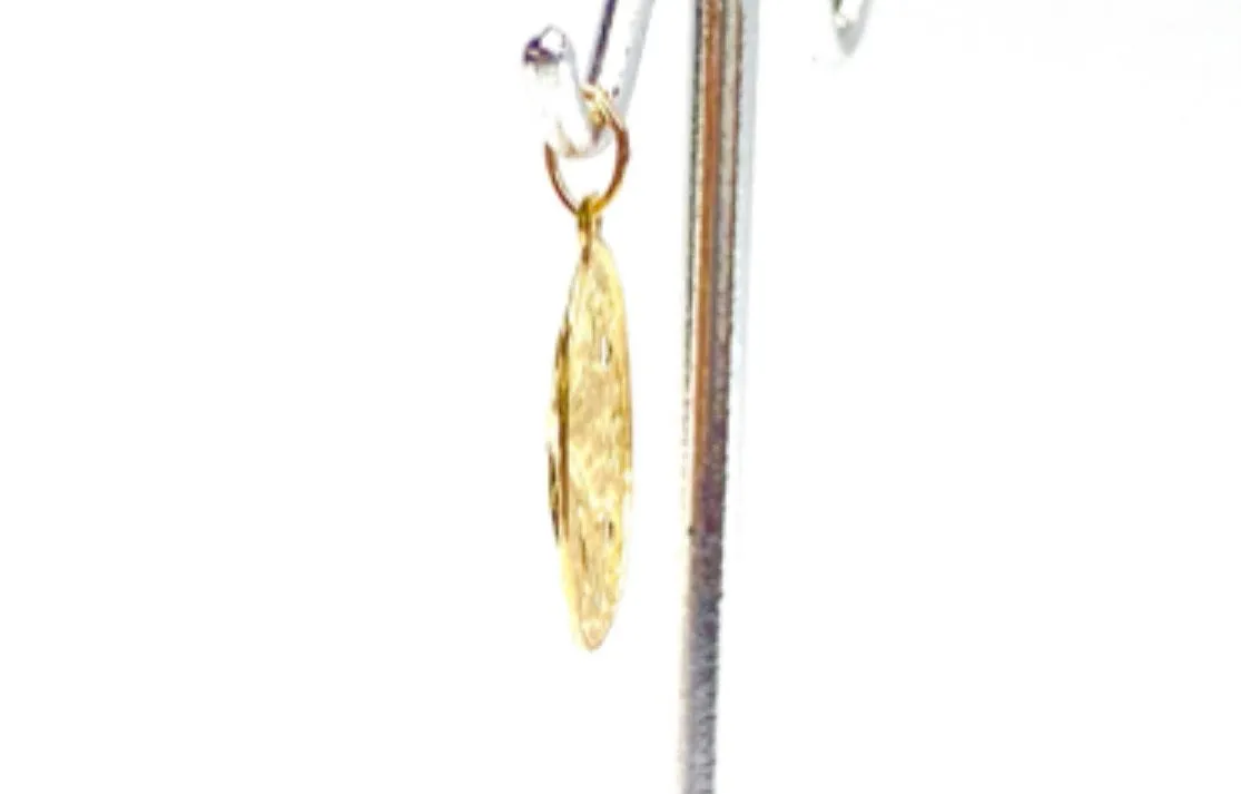 14KGF Circle Flower Pendant 743-C