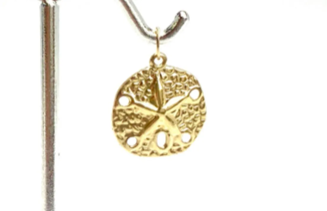 14KGF Circle Flower Pendant 743-C