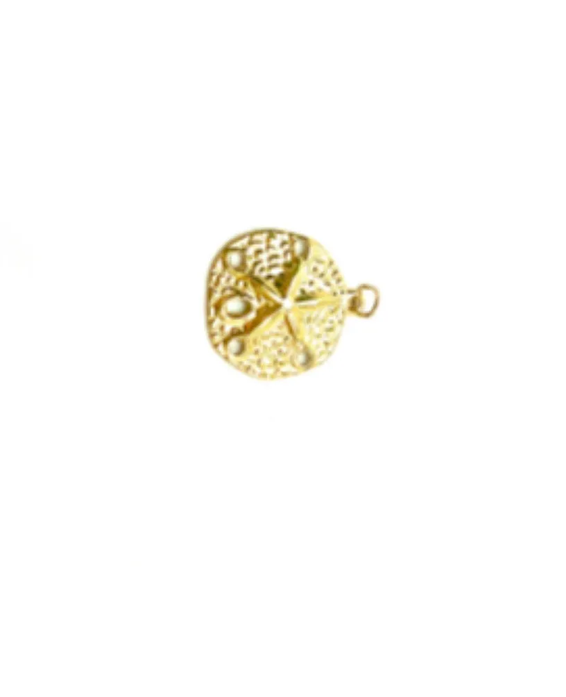 14KGF Circle Flower Pendant 743-C