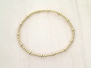 14kt Gold Filled Stretch Bracelet - Style 1 Small