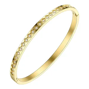 18K Gold-Filled Zirconia Bangle