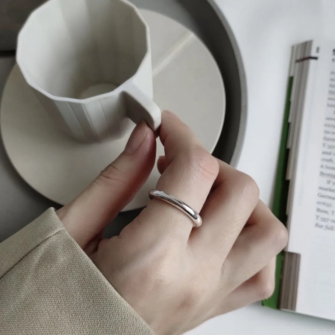 2mm Stackable Dome Wedding Band Ring