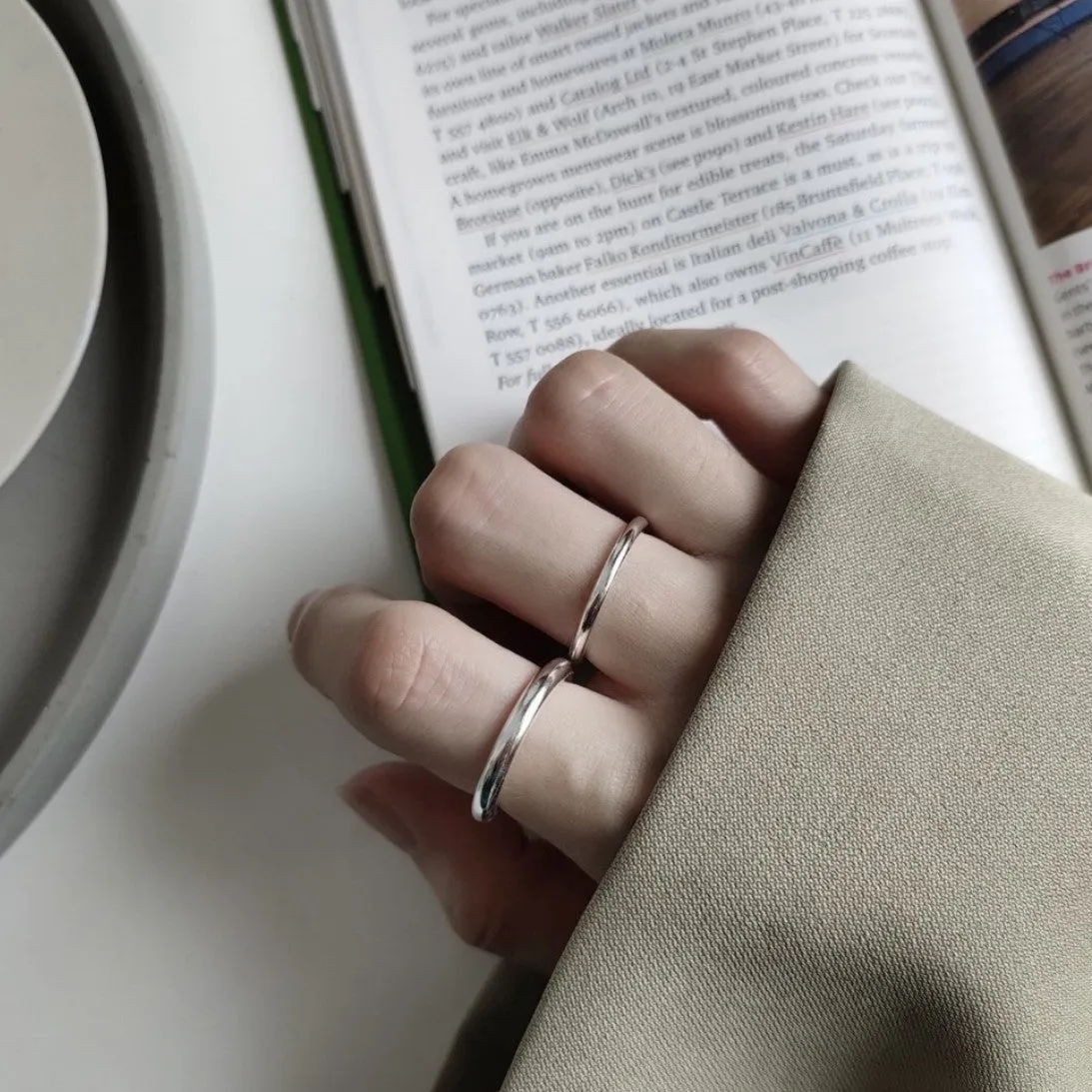 2mm Stackable Dome Wedding Band Ring