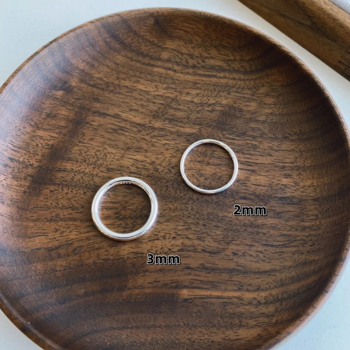 2mm Stackable Dome Wedding Band Ring