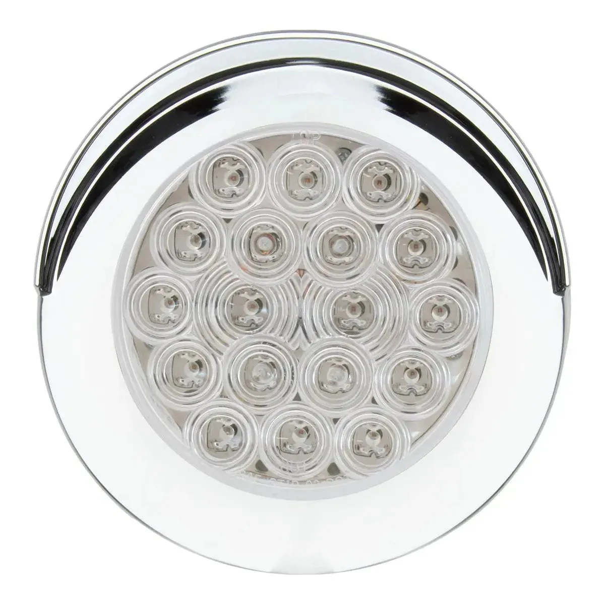 4" FLEET AMBER/CLEAR 18 LED SURFACE MT. W/VISOR BEZEL, 3 WIRES