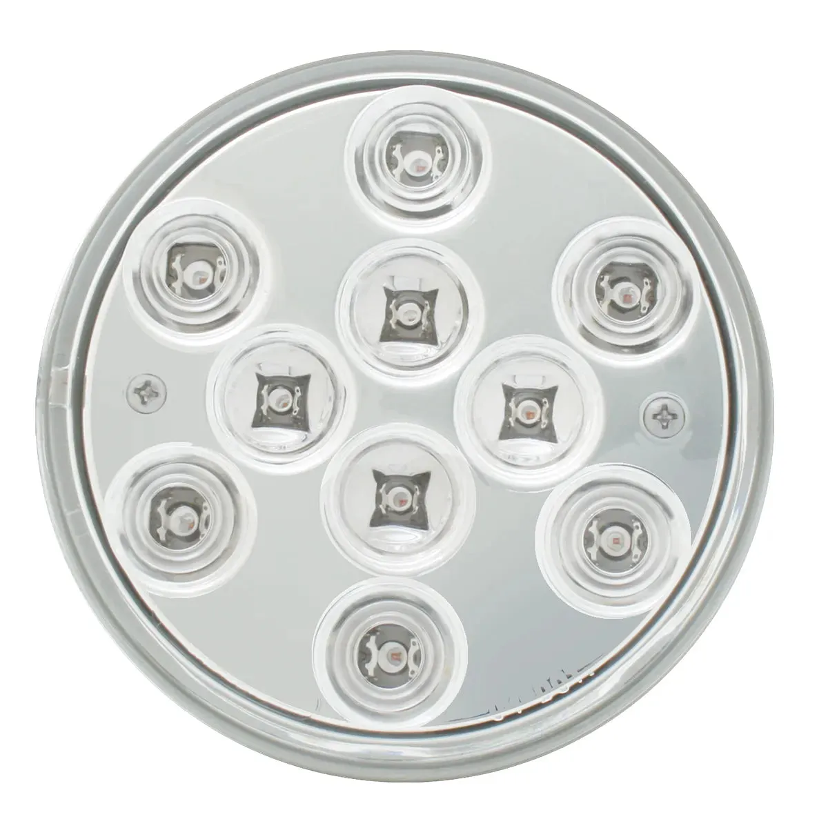 4" MEGA 10 PLUS AMBER/CLEAR 10 LED LIGHT