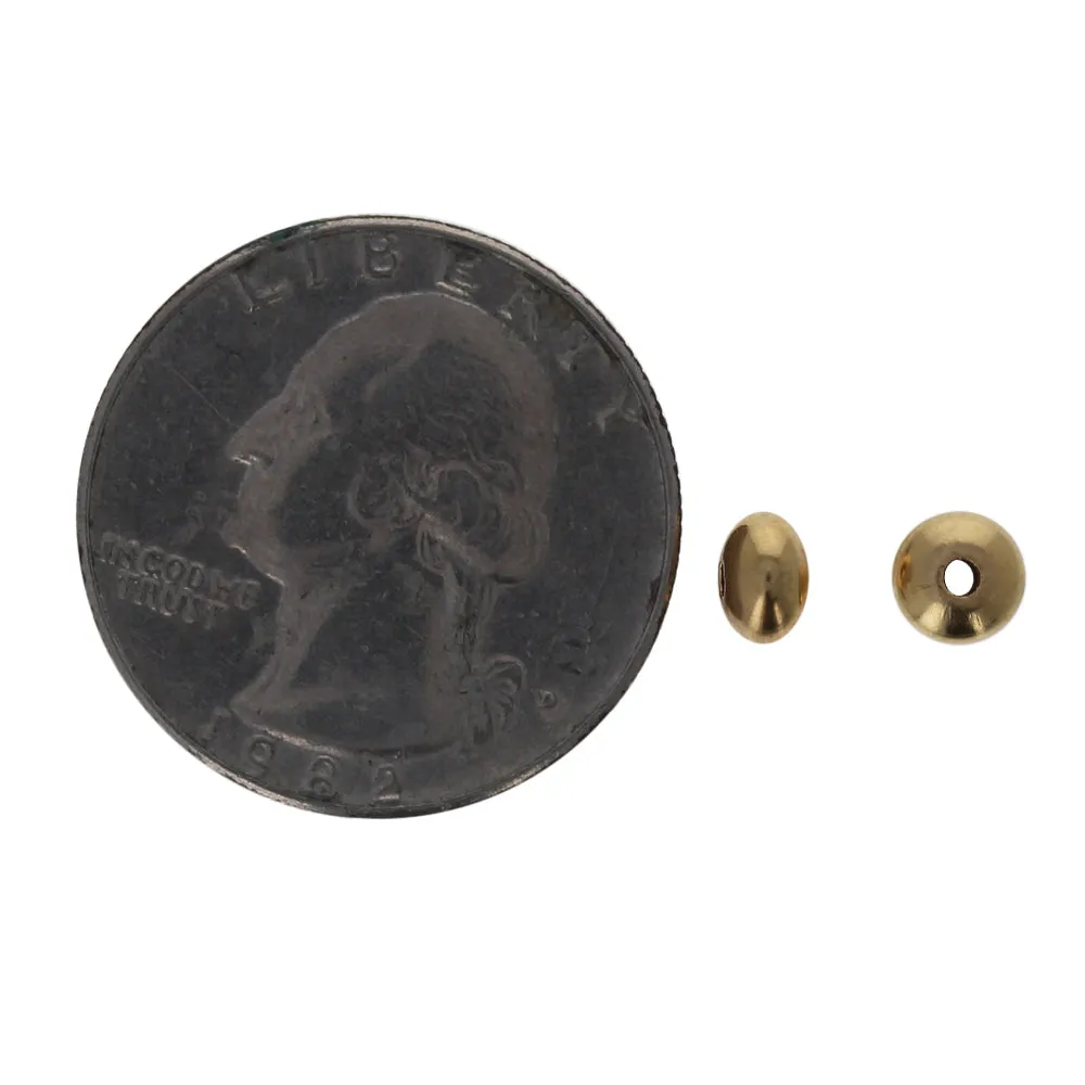 5mm Gold Filled Saucer Beads