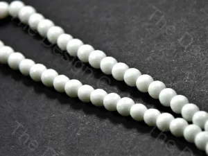 8 mm White Rondelle Jade Quartz Semi Precious Stone