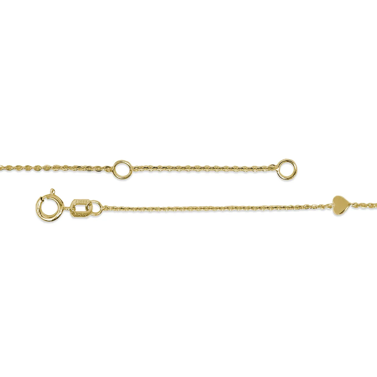 9-10" Heart Anklet