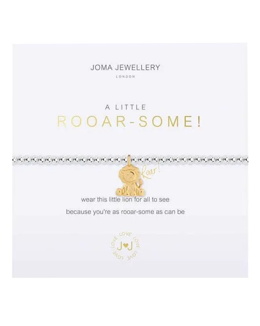 A Little You're Roarsome Bracelet in Silver & Gold