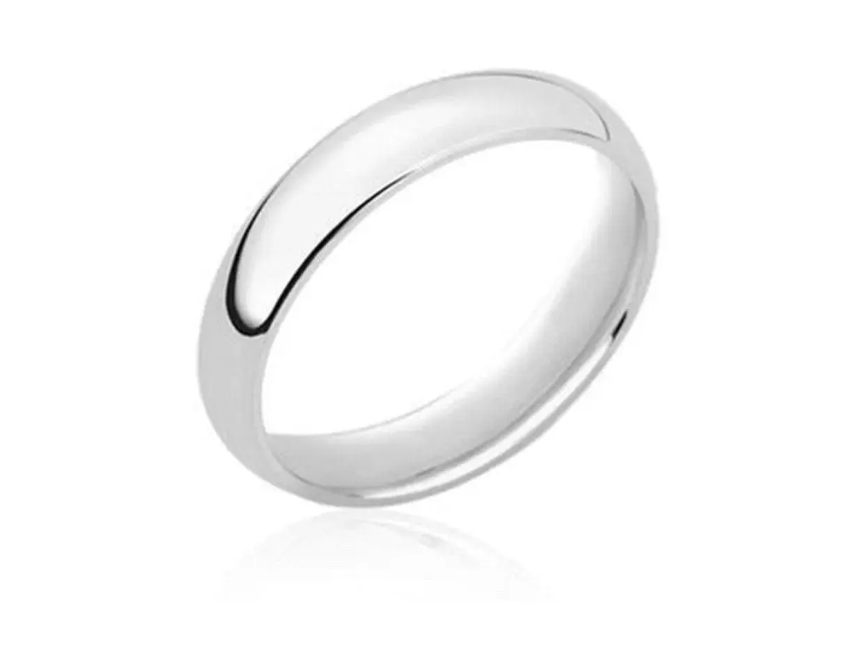 ADIRFINE 925 Sterling Silver 6MM Comfort Fit Wedding Band Ring