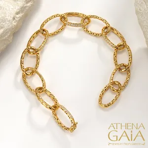 Alysis Oval Link Diamond Filigree Bracelet