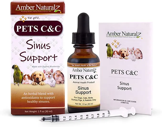 Amber Naturalz Pets C&C: Sinus Support with Antioxidants, 1 Ounce