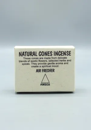 Amber Tibetan Natural Cone Incense