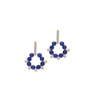 Aura lapis earrings