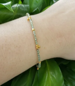 AVF Green Apatite & Gold Beaded Bracelet (SI3648 & SI3661)