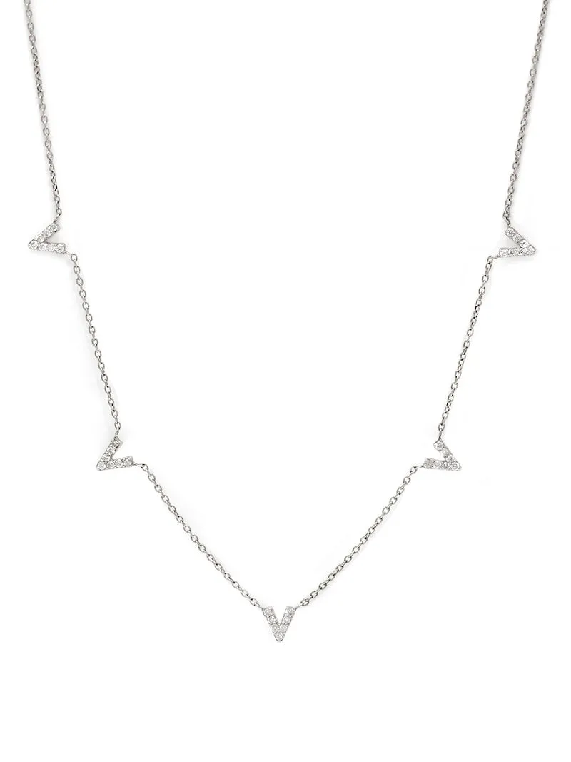 Aztec Zig Zag Crew Necklace