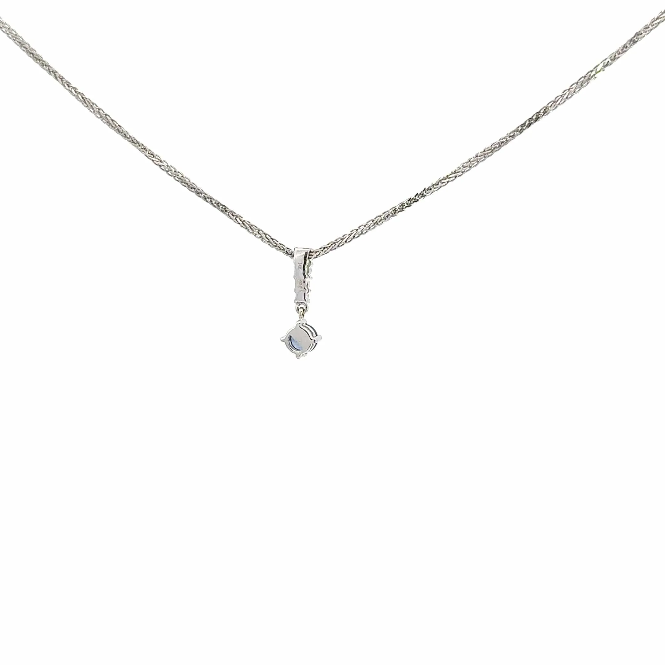 Baikalla™ Classic 14k White Gold Sapphire Pendant Necklace