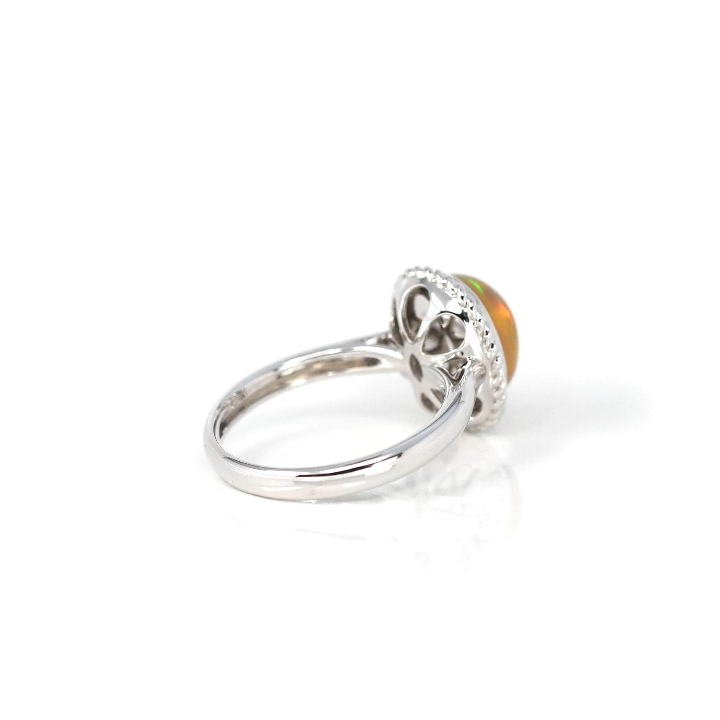 Baikalla™ "Charlotte" 18K Gold Ethiopian Opal Rope Ring
