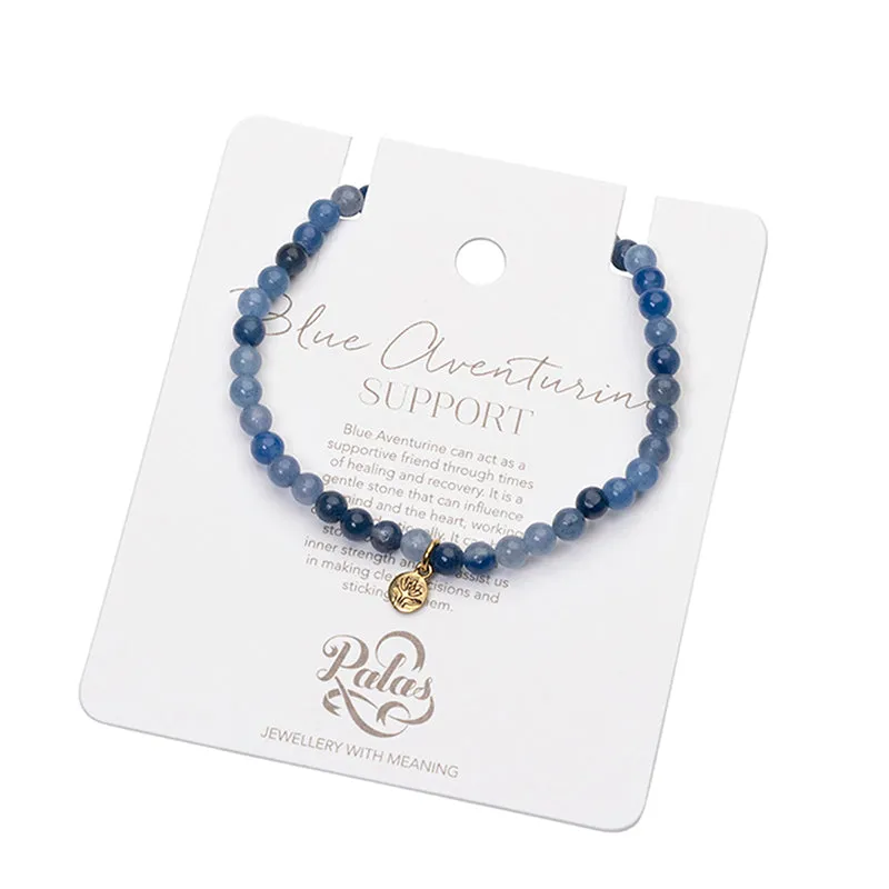 BLUE AVENTURINE HEALING GEM BRACELET