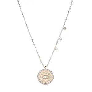 BOHO VINTAGE EVIL EYE GOLD NECKLACE