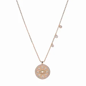 BOHO VINTAGE EVIL EYE ROSE GOLD NECKLACE