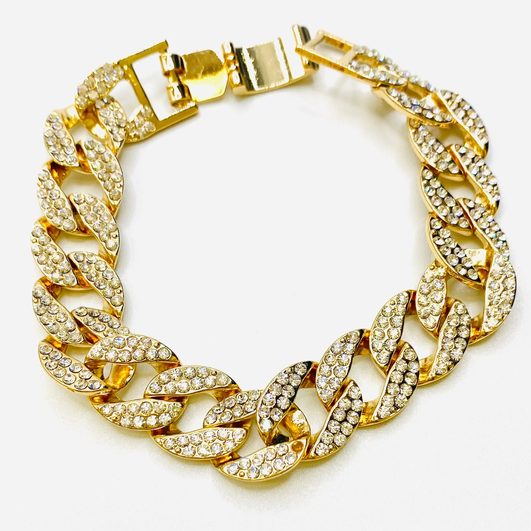 Bracelet Rhinestone Link Medium-Large