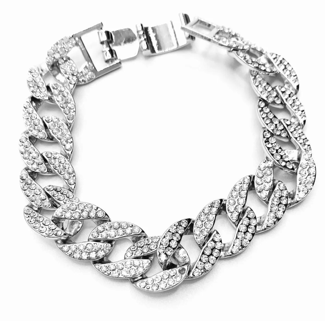 Bracelet Rhinestone Link Medium-Large