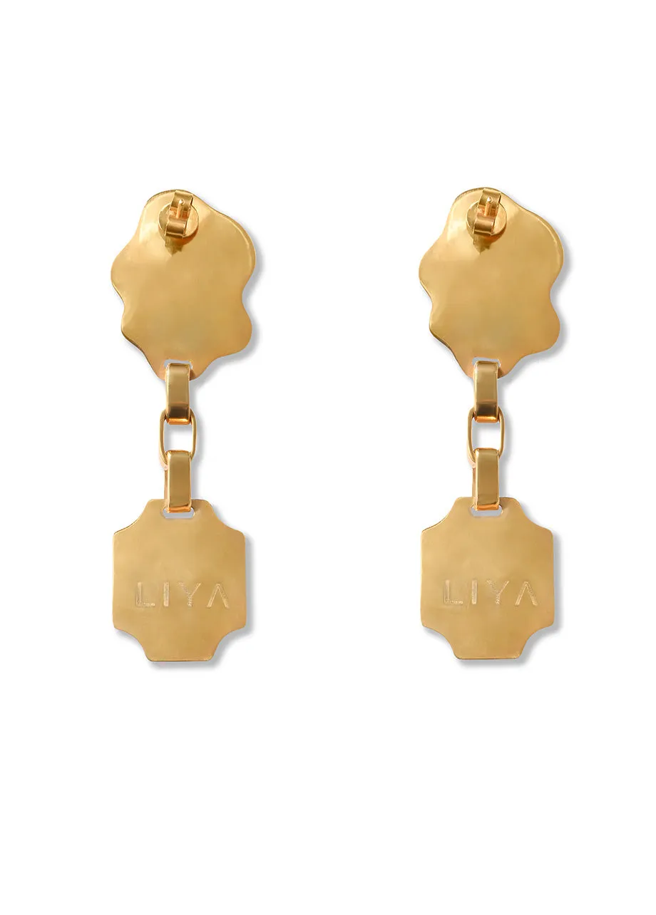 CARNELIAN AGATE DROP EARRINGS