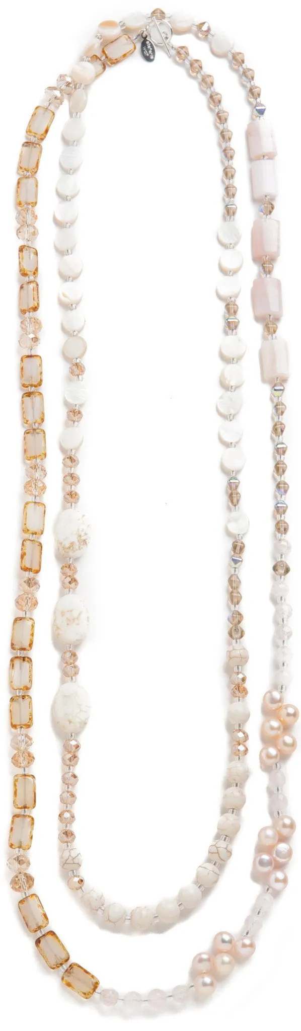 Champagne Medley Necklace, 60"