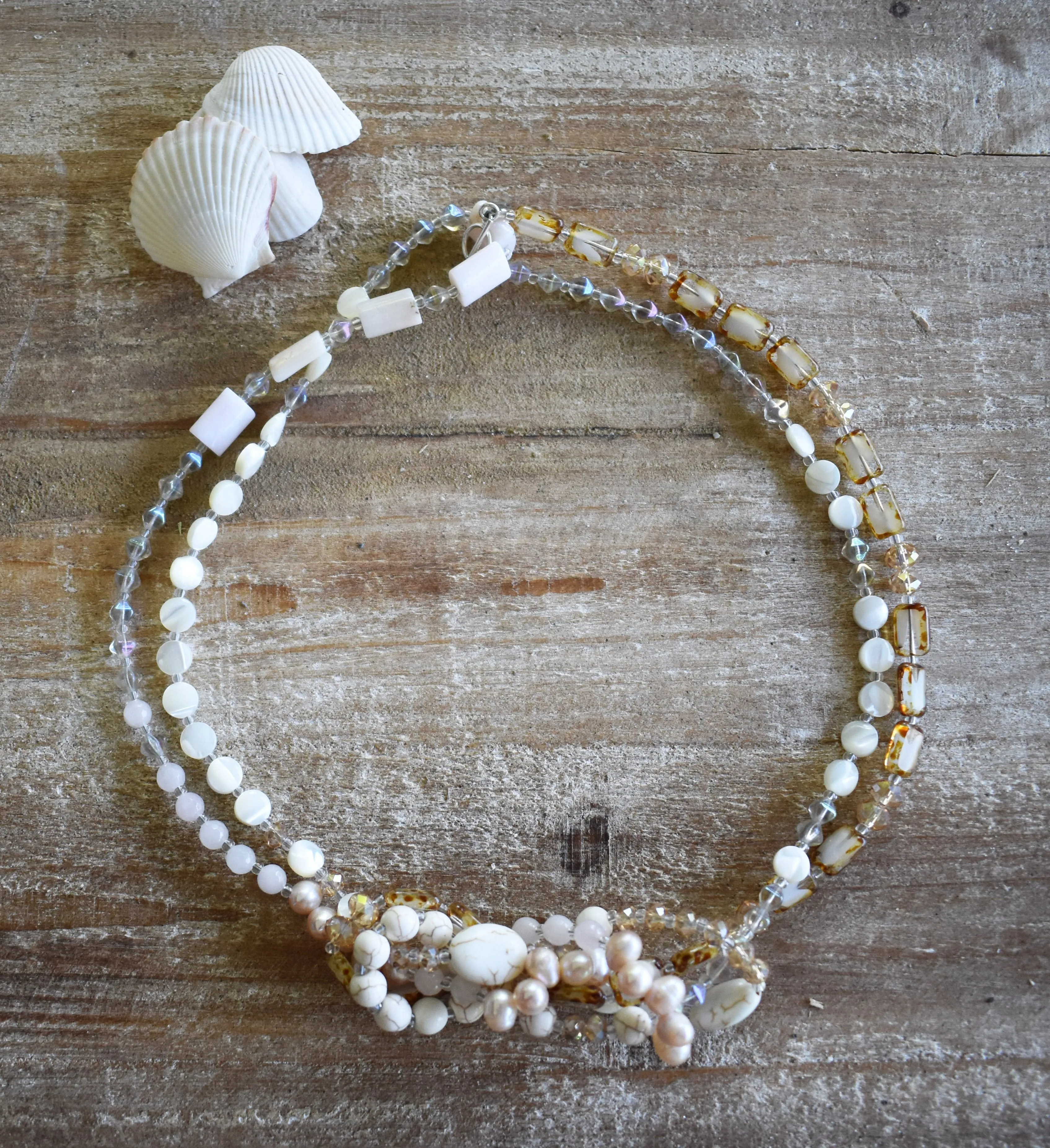 Champagne Medley Necklace, 60"