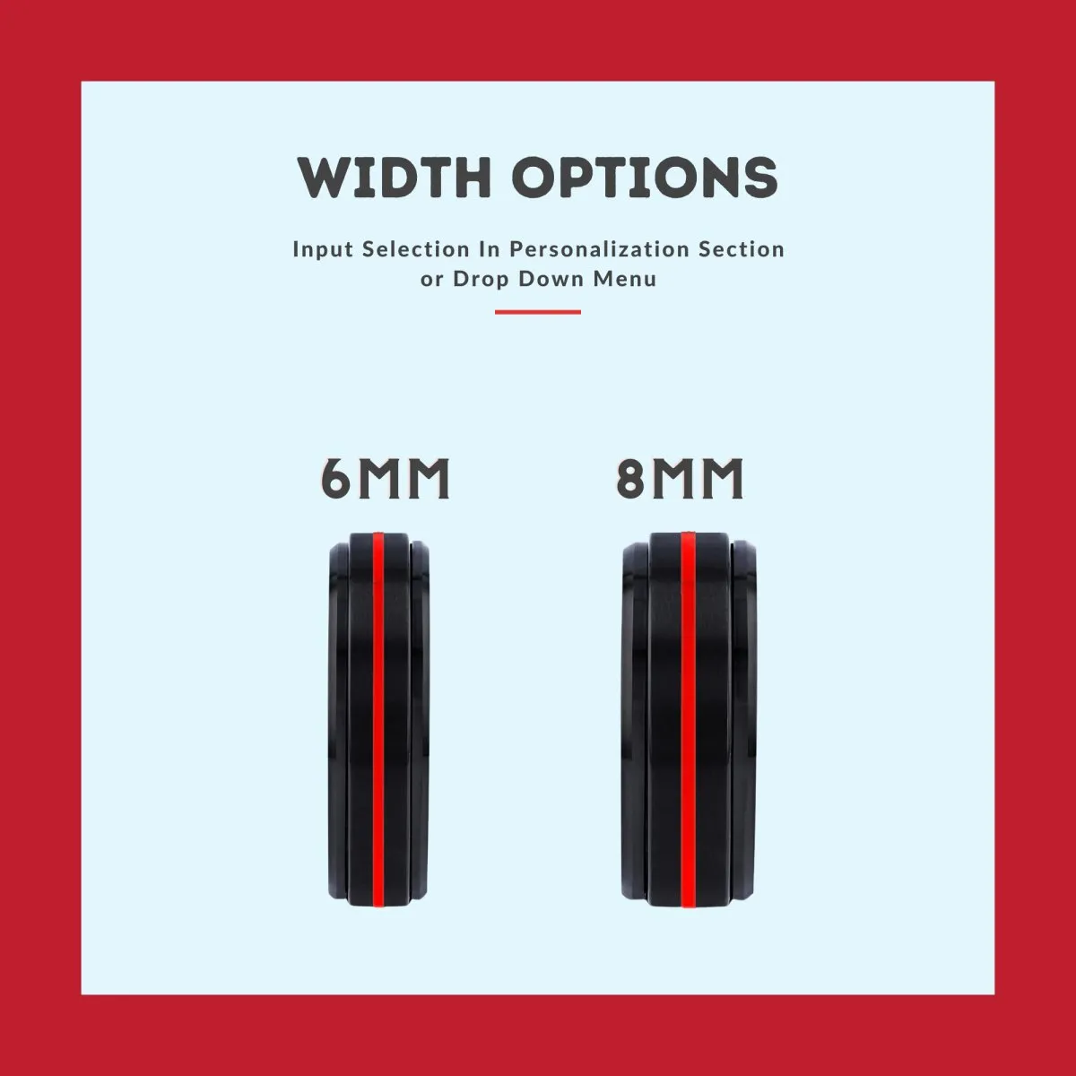 CHAPPIE | Wenge Wood, Black Tungsten Ring, Red Groove, Stepped Edge