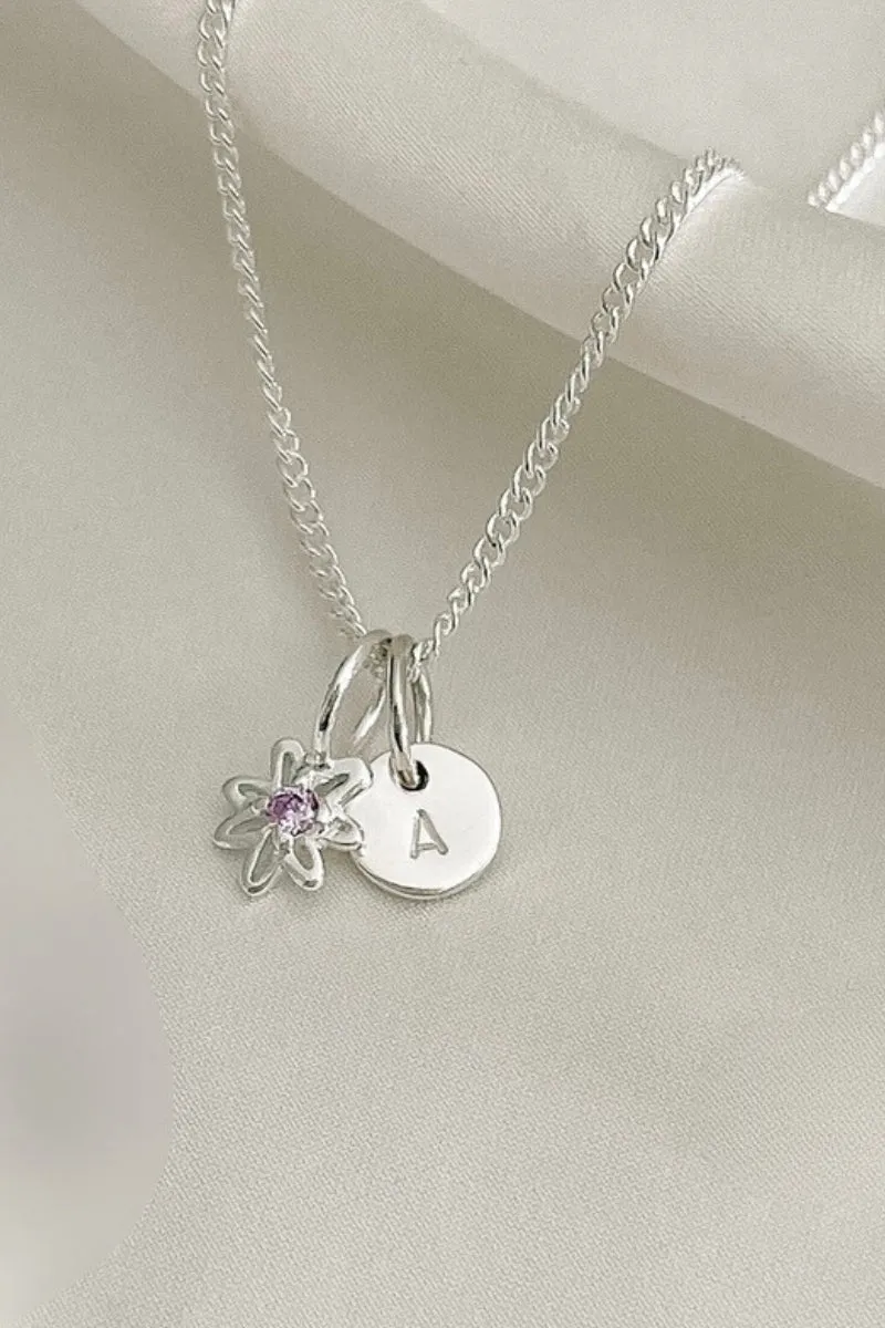 Daisy Pendant - Silver
