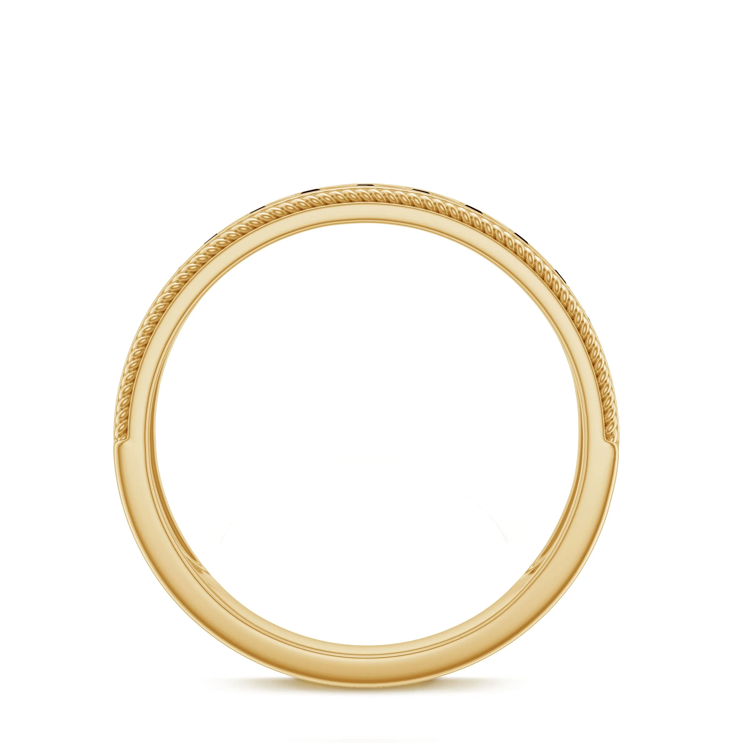 Designer Garnet Wedding Band Ring