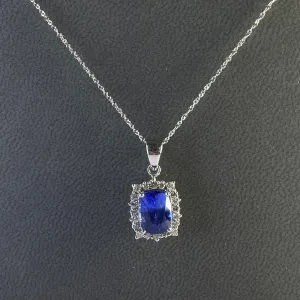 Diamond Sapphire Necklace