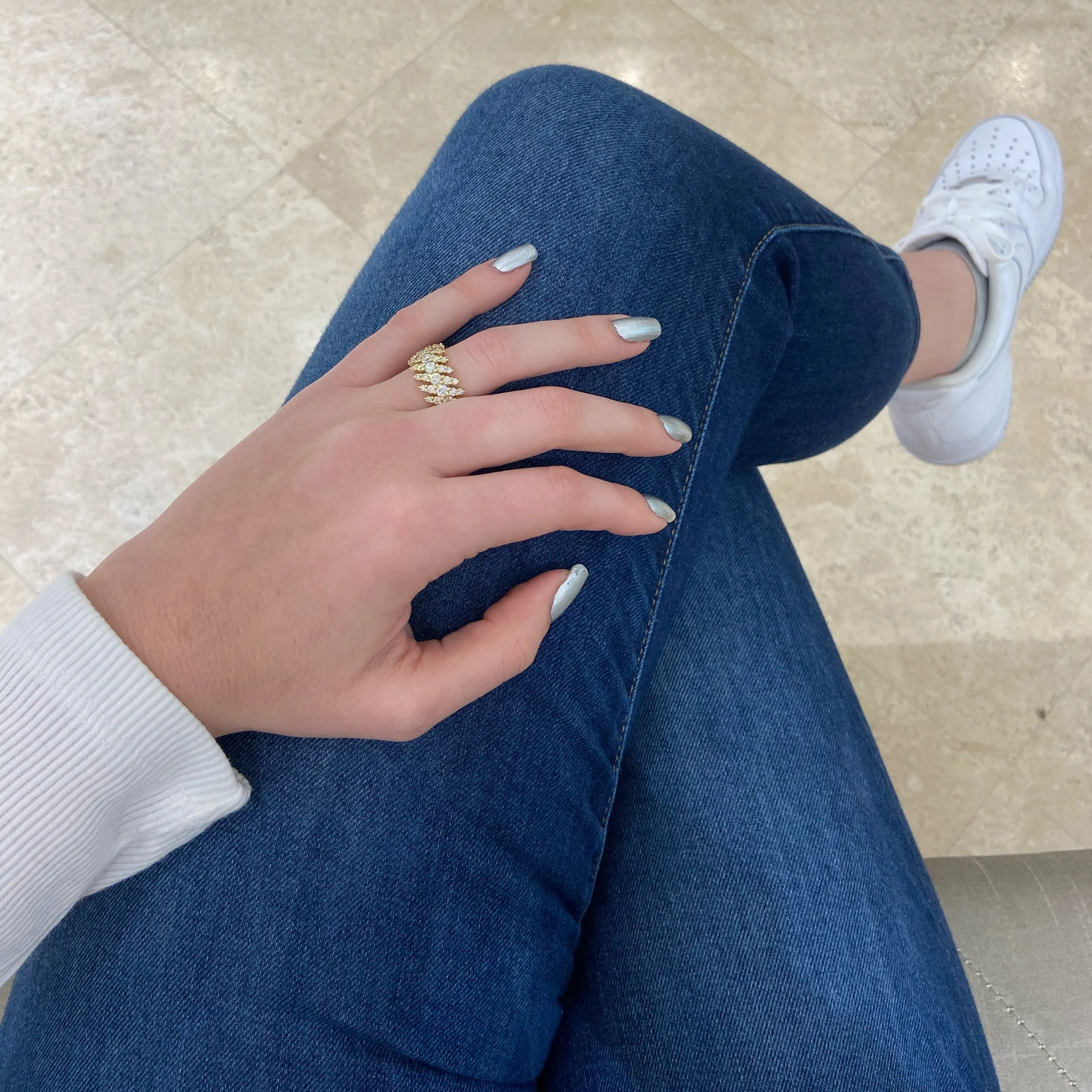 Diamond Thick Wave Band
