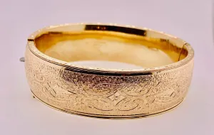 Estate Gold Filled Bangle Bracelet