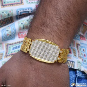 Excellent Design Gold Plated Bracelet for Men - Style D534