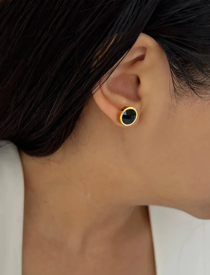 FIRE Gemstone Stud Earrings
