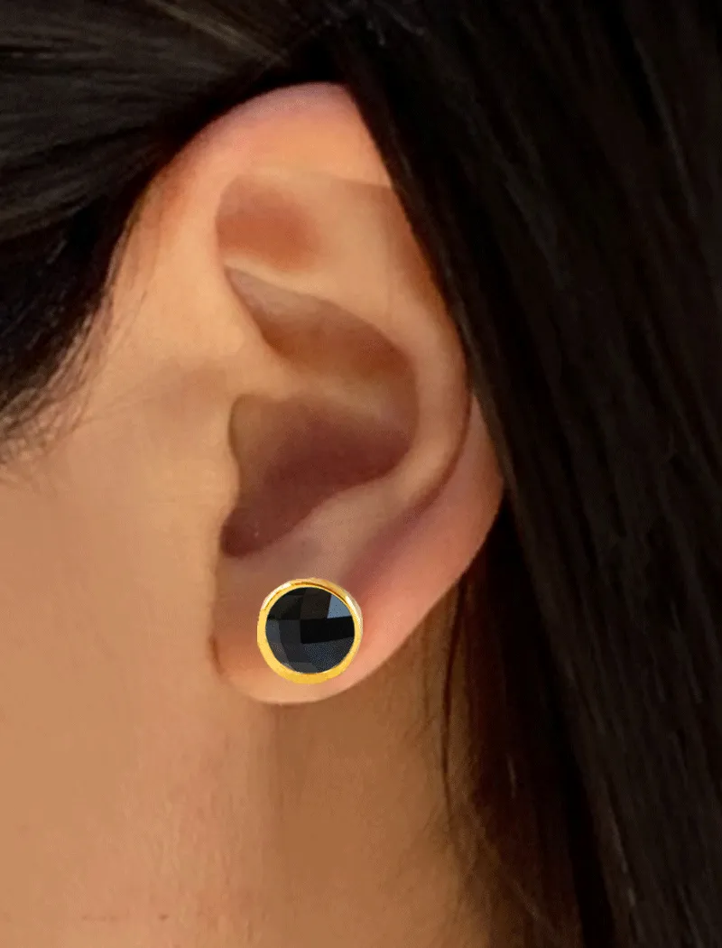 FIRE Gemstone Stud Earrings