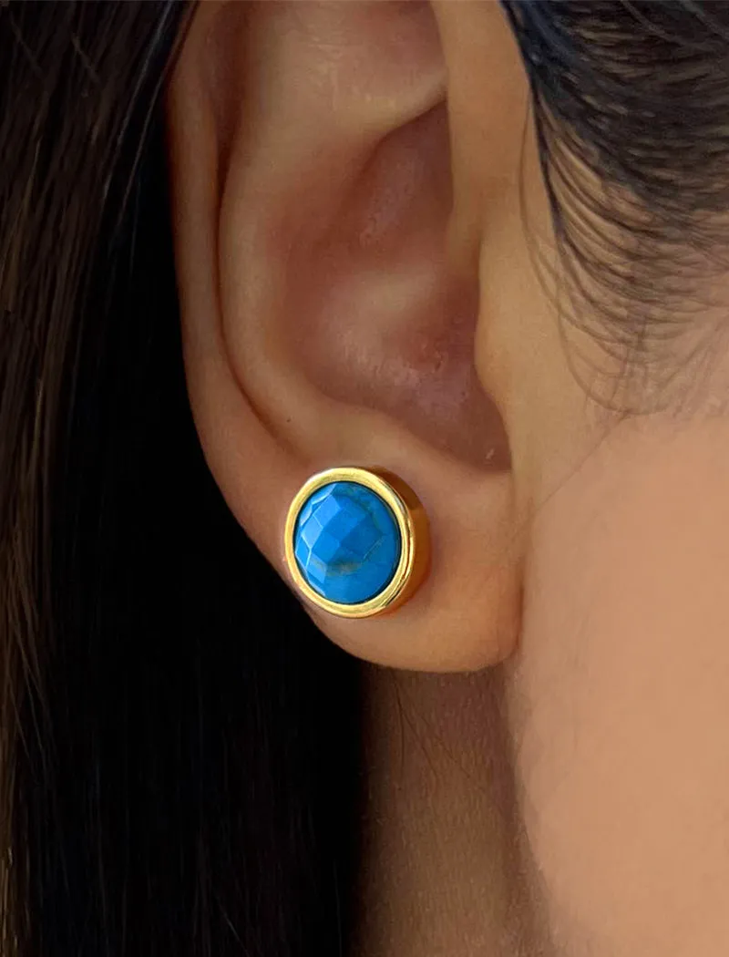 FIRE Gemstone Stud Earrings