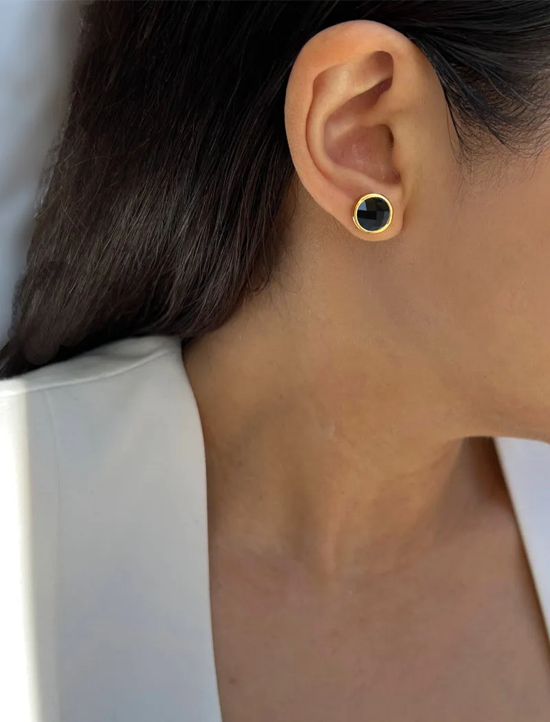 FIRE Gemstone Stud Earrings