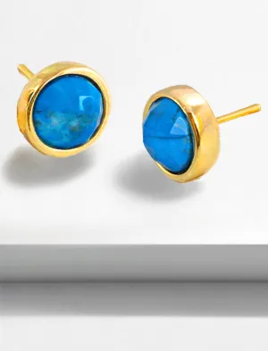 FIRE Gemstone Stud Earrings