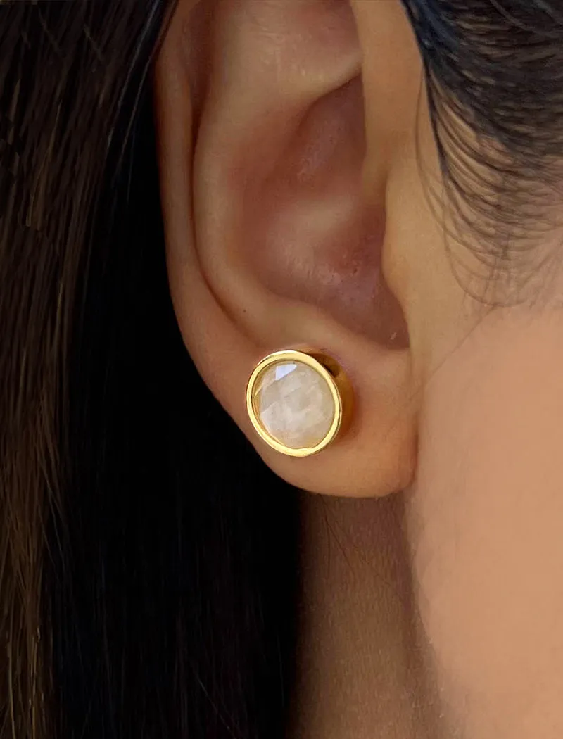 FIRE Gemstone Stud Earrings